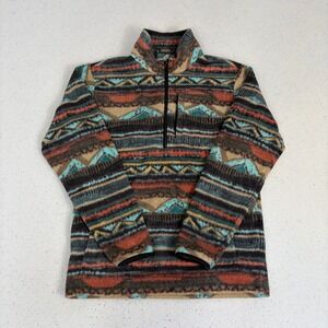 Billabong Fleece Pullover Sweatshirt Adventure Geometric Aztec Boho Southwest‎ M